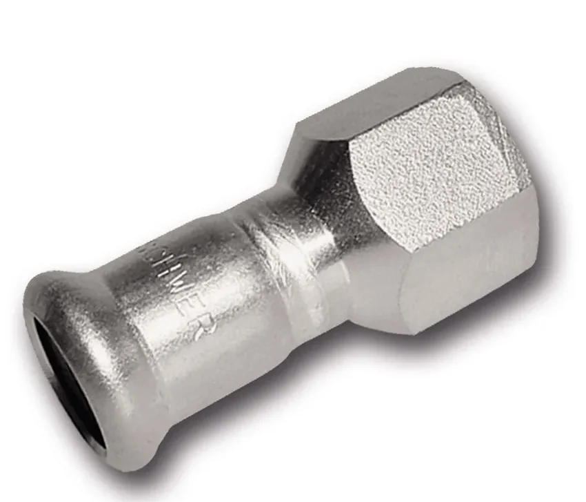 Adaptador Tubo Hembra Acero Inoxidable Fujinox