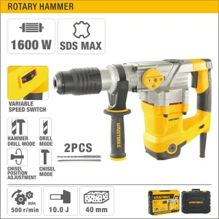 Rotomartillo Rotativo VR SDS MAX 10J 1600W UYUSTOOLS